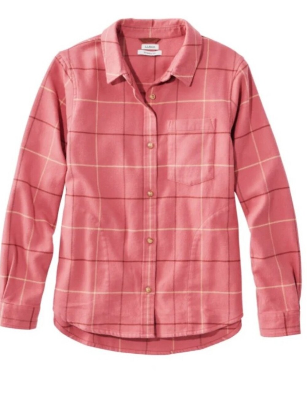 L.L. Bean Women's Soft-Brushed Flannel Shirt Size Small